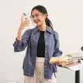 Hosofshopaholic - BELINA SHIRT - Atasan Wanita - Kemeja Garis - Kemeja Salur. 