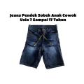 Celana Jeans Pendek Sobek Anak SD SMP Cowo Cowok Laki Remaja Tanggung Usia 7 8 9 10 12 Umur 14 15 16 17 Tahun Thn Jins Robek Warna Brown Hitam Snow Biru Navy Blit Muda. 