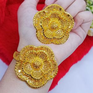 Gelang Kendari Xuping Terbaru Dubai Dewasa Perhiasan Lapis Emas 24k Wanita Motif Bangle Anti Karat Tidak Mudah Luntur Gelang Tangan
