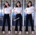 Celana Jeans Cutbray Rawis Wanita Import/Celana 2022 Viral Cewek/Celana Jeans Wanita Terbaru Ori/Jeans Kekinian Wanita/Celana Jeans Premium Wanita/Celana Cutbray Wanita. 