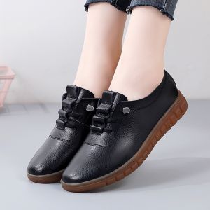 Free Shipping New Style Casual WomenS Shoes With A Rubber Sole Featuring A PU Upper White Color And A Leather-Like Finish Offering Non-Slip And Breathable Comfort