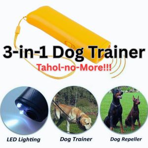 3-in-1 Ultrasonic Dog Trainer Para Maging Kalmado at Tahol-No-More ang Dogs 100% Pet Friendly & Safe