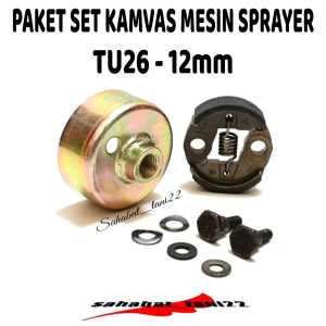 Paket kampas assy + clutch drum 12mm TU26 mesin semprot hama