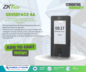 ZKTeco Face Fingerprint & RFID Time & Attendance Biometric SenseFace 4A with TouchLink Time Recorder Software