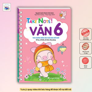 Sách - TAKE NOTE ! Văn 6 (không lò xo 55k) (theo chương trình SGK mới nhất) Nguyễn Quốc Khánh
