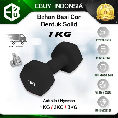 Dumbbell kecil khusus untuk wanita 1KG (2 PCS)/Dumbbell 1 Kg Non Slip/Dumbbell 1 KG Barbel Mini