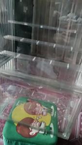4 Tier Clear Acrylic Display Large Display Case with Door Dustproof Organizer for Action Figures Blind Toys Collectibles Transparent Storage Container Showcase