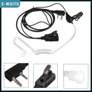 E-WOITD FBI Style Headset Earphone Earpiece Mic Security Radio Walkie Talkie Pro 2 Pin