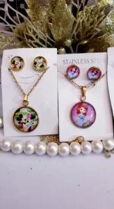 Titanium Set Perhiasan Anak Perempuan Karakter 91922e