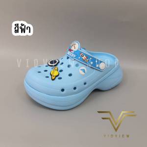 VIDVIEW !!ลดสนั่น!! รองเท้าหัวโตหญิง ส้นสูง Adda 58103 ไซส์ 36-39 พร้อม ตัวติดรองเท้า Jibbitz Snoopy ลิขสิทธิ์แท้ รองเท้าแฟชั่นหญิง