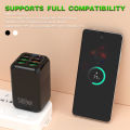 150Wหัวชาร์จเร็ว ช่องเสียบชาร์จหลายพอร์ต150W ใหม่ 4USB+ 2PD โทรศัพท์มือถือ6-In-1 ที่ชาร์จความเร็วสูง สายชาร์จ3in1แท้ สายชาร์จหลายหัว. 