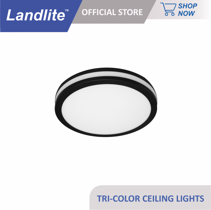 TRICOLOR LED CEILING LIGHT ( CL0223023W BLK ) Lazada PH