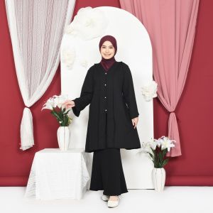 Mybamus Mahira Tunic Baju Kurung Abaya Lebaran 2025