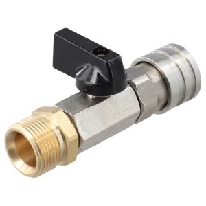 NEXTYOO Thép không gỉ Van bi máy rửa áp lực Bộ chuyển đổi M22-14/15MM Đầu nối nhanh 1/4" Bộ dụng cụ máy rửa áp lực cao Di động Chống rò rỉ Công tắc bật/tắt cho máy rửa áp lực Dành cho ống dẫn nước máy rửa áp lực