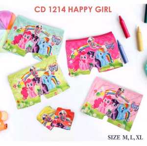 Celana Dalam BOXER Anak Perempuan JIN FANG Motif Karakter LUCU