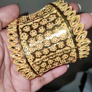 DGOD Gelang Tangan Celup Emas Design Dubai Gold Plated Bangle Adjustable Suitable for All Size