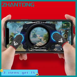 ZHANTONG New 1 cặp chơi game ngón tay tay tay áo đầu ngón tay thoáng khí cho pubg di động trò chơi