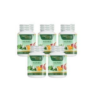 (5 กระปุก) Happy Trends Herbs แฮปปี้เทรนด์ เฮิร์บ อาหารเสริมบำรุงกระดูก บำรุงไข ข้อ ช่วยคลายเส้น บรรจุ 30 แคปซูล