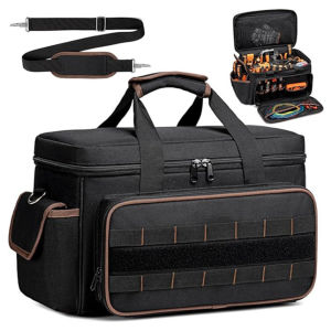 Professional 17 Inch Heavy Duty Tool Bag with Waterproof Design and 20 Pockets for Mechanics and Technicians