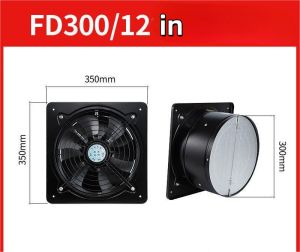 COD 7 Fan blades Exhaust Fan 4/6/7/8/10/12/14/16 inch all-metal ventilation fan High power and strong suction Kitchen fume Air changing fanIndoor ventilation exhaust fan Window exhaust fanLow Noise Exhaust