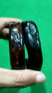 Gelang akar bahar merah Cristal tembus cahaya