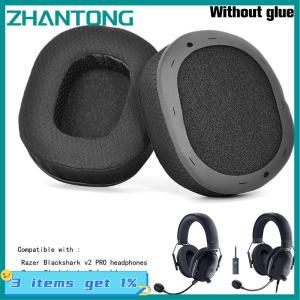 ZHANTONG Thay thế miếng đệm tai đệm thay thế Tương thích với Razer BlackShark V2 Pro v2x Tai nghe chơi game không dây