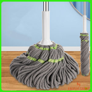 ไม้ถูพื้นเเบบบิดน้ำในตัว ผ้าไมโครไฟเบอร์ รุ่นผ้าหนาพิเศษ ซับน้ำแห้ง ด้ามสแตนเลส แข็งแรง B959