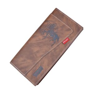 Dompet Panjang Pria Lengkap Kapasitas Terbaru Motif Dizon Kulit Cokelat Premium Keren WA1084B7 Murah