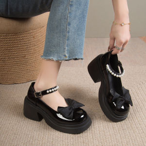 Korea MaryJane Shoes College Style Sweet Versatile Leather Shoes For Women