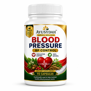 Ayusydah Blood Pressure BP Control Capsules 15 Dietary Supplement Circulation Support 100% Natural BP Control Supplement Healthy Blood Pressure Blood Circulation Support Heart Health Supplement Cardiovascular Support Natural BP Support