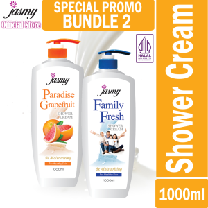2 BUNDLE 1L PARADISE GRAPEFRUIT & FAMILY FRESH JASMY SHOWER CREAM SABUN MANDI CAIR BODY WASH IMPORT DARI MALAYSIA