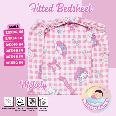 Fitted Bedsheet for your Baby Crib Foam (Bedsheet Only)
