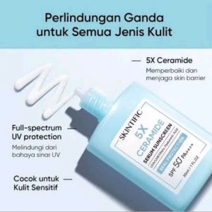SKINTIFIC 5X CERAMIDE SERUM SUNSCREEN SPF 50 PA++ 30ml