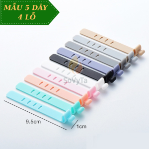 Dây quấn dây cáp sạc mini -Kẹp buộc dây cáp tái sử dụng -Dây cố định cáp điện thoại đa năng