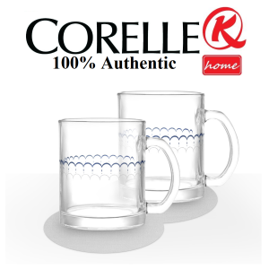 CORELLE Coordinates Glass Mug 325ml 2 Piece Set