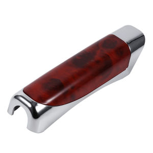 Universal Car Hand Brake Carbon Fiber Wood Chrome Handbrake Cover Protector Handbrek Aksesori Kereta