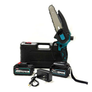 Máy cưa xích pin Makita 199V Lam xích 6inch bản nâng cấp có hệ thống bơm nhớt - Chân pin phổ thông