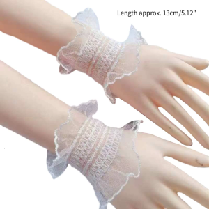 Shirt Sweater Elastic Flared Fake Sleeve Wrist Cuffs Lightweight Decorative Sleeves Woman Sweater Shirt Decor Accessory