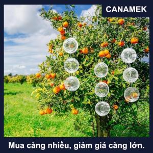 【CANAMEK】 Chim răn đe 3D phản xạ thép không gỉ gió Spinners cho vườn ngoài trời bảo vệ chống thấm điêu khắc bền