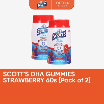 Scotts DHA Gummies Strawberry Flavour 60s (Pack of 2)