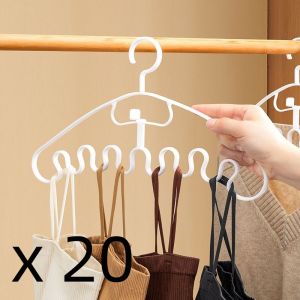 Mangihome ไม้แขวนหยัก สุดคุ้ม ️ไม้แขวนเสื้อ ไม้แขวนอเนกประสงค์ แขวนเสื้อผ้า แขวนของ ได้เยอะมาก หลากหลาย ประหยัดพื้นที่ ไม้แขวนเสื้อ