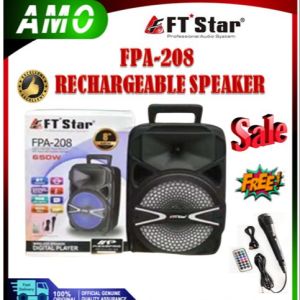 【 AMO】 FT Star FPA-208 Portable Bluetooth 8 w/ Wire Microphone