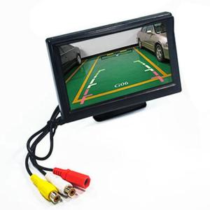 5 inch Car Reversing Monitor LCD Digital Screen 2 Way Video Input Auto Parking Reverse Rearview Display Backup Camera