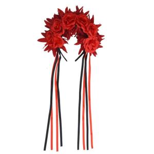Trang điểm cho tóc hoa thực tế nhẹ nhàng trên tóc mềm mại Halloween headbands tóc decorsfor theo chủ đề bên và kỳ nghỉ