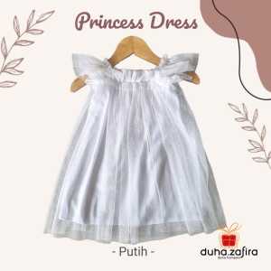 Gaun Tutu Princess Anak Perempuan Duha Zafira - Bahan Flanel Nyaman Warna Pastel Usia 1-5 Tahun