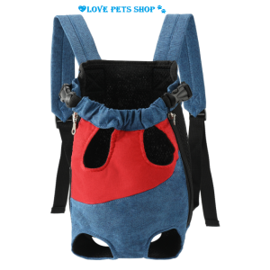 Địu vận chuyển Chó Mèo bằng vải canvas có đệm vai mẫu mới" - Love pets shop