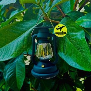 ไฟแค้มป์ ทรงตะเกียง LED พลังงานแสงอาทิตย์ ปั่นไฟในตัว