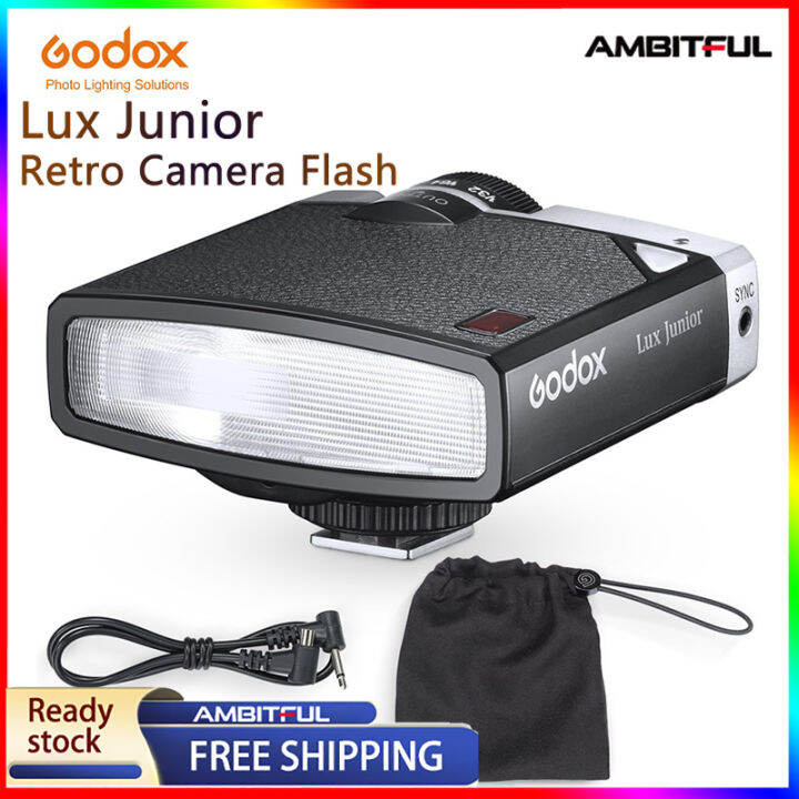 Godox Lux Junior Camera Flash GN12 6000K±200K 7 Levels Flash Speedlite ...