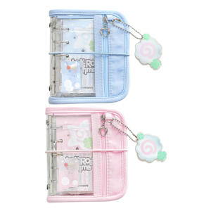 5-Rings Binder Notebook Journal Refillable 5 Holes PVC Binder Covers Planner with Refill Paper for Office School Travel