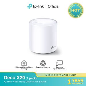 TP-Link Deco X20 Whole Home Mesh WiFi 6 System AX1800 (1 PACK)